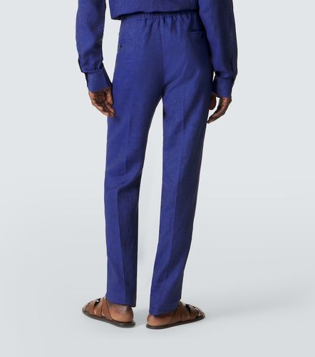 Rubinacci Linen tapered pants - Rubinacci - Modalova