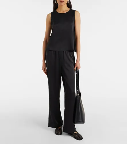 Sofia silk charmeuse tank top - Asceno - Modalova