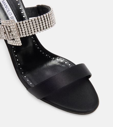 Fibolta 90 embellished satin mules - Manolo Blahnik - Modalova