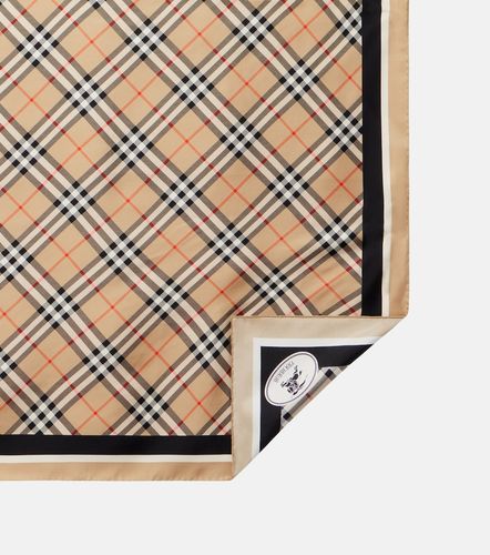 Sciarpa Check in twill di seta - Burberry - Modalova