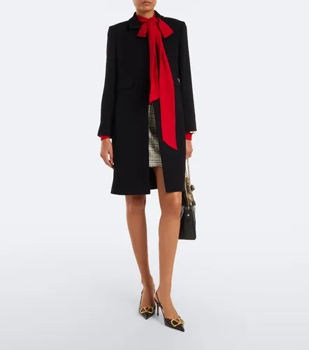 VGold virgin wool crepe coat - Valentino Garavani - Modalova