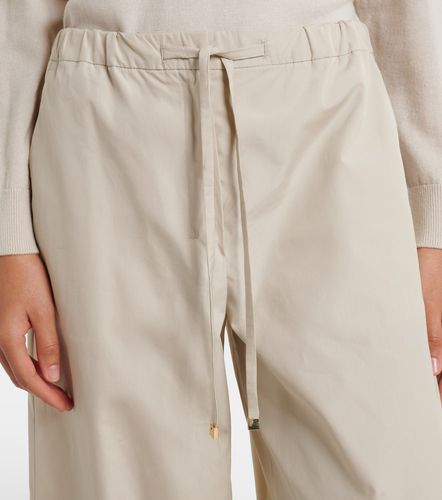 Pantaloni in popeline di cotone a gamba larga - 'S Max Mara - Modalova