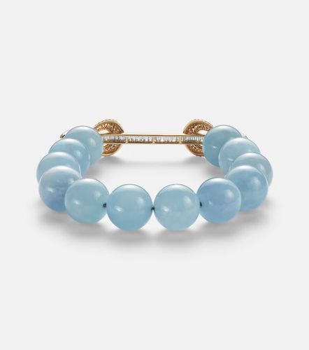 Bracciale Chakra in oro 18kt con perline e pietre preziose - Ananya - Modalova