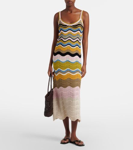 Vestido midi de croché de algodón - La DoubleJ - Modalova