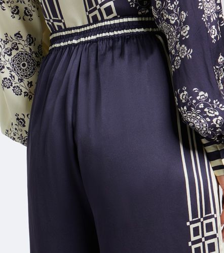 Alémais Pantalones anchos Banderra de satén de seda - Alemais - Modalova