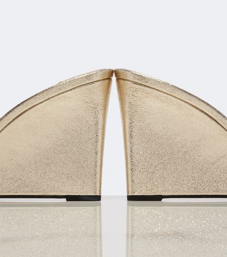 Skye metallic leather wedge mules - Jimmy Choo - Modalova