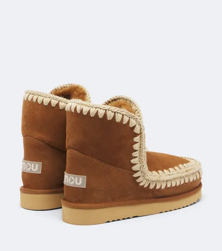 Shearling-lined suede ankle boots - Mou - Modalova