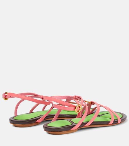 Embellished leather sandals - Jacquemus - Modalova