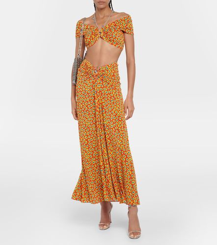 Falda larga de jersey estampada - Rabanne - Modalova