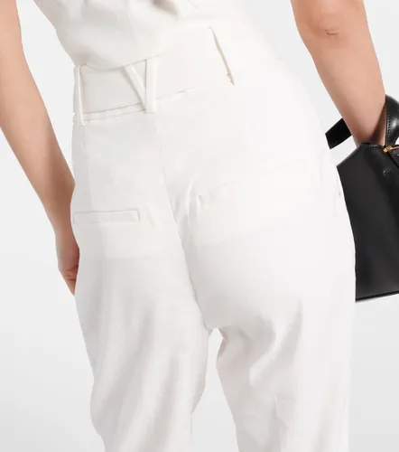 Sofia high-rise linen-blend tapered pants - Veronica Beard - Modalova