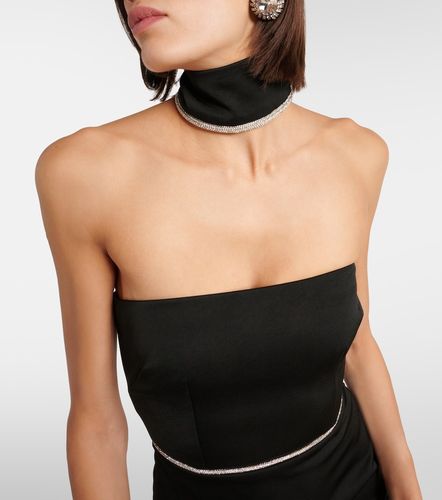 Abito midi in satin con cristalli - Alex Perry - Modalova