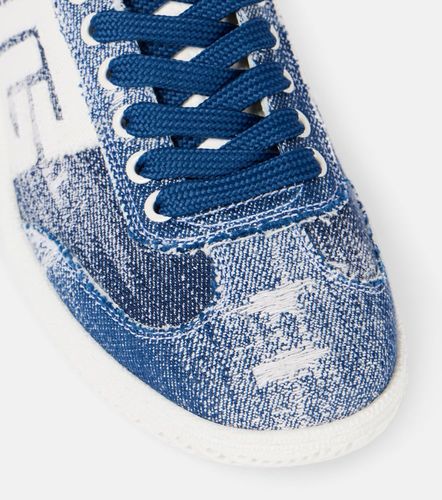 Balmain Swan denim sneakers - Balmain - Modalova