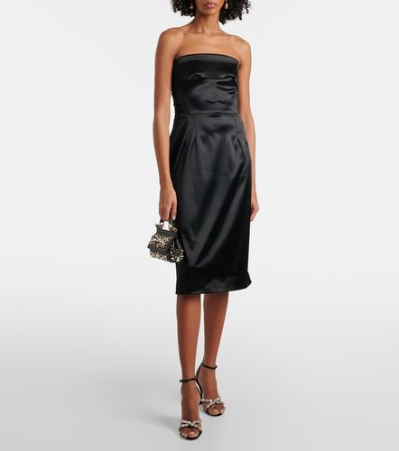 Abito bustier in satin - Dolce&Gabbana - Modalova