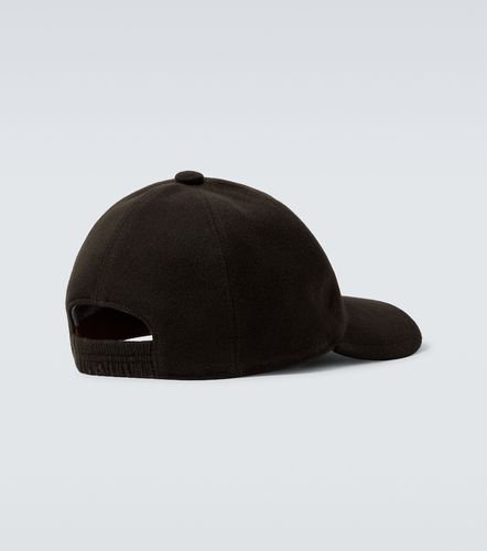 Logo embroidered suede baseball cap - Loro Piana - Modalova