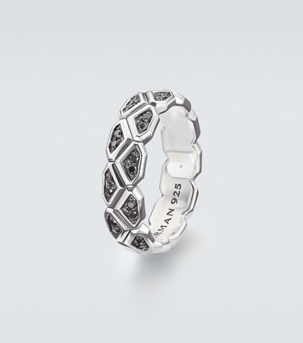Anillo Hex de plata de ley con diamantes - David Yurman - Modalova