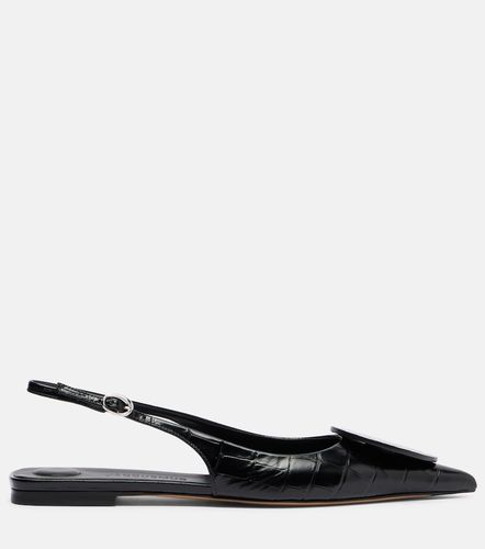 Duelo croc-effect leather slingback flats - Jacquemus - Modalova