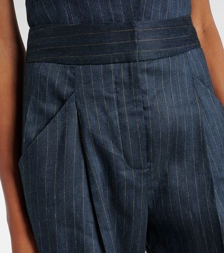 Rimini linen-blend wide-leg pants - Veronica Beard - Modalova