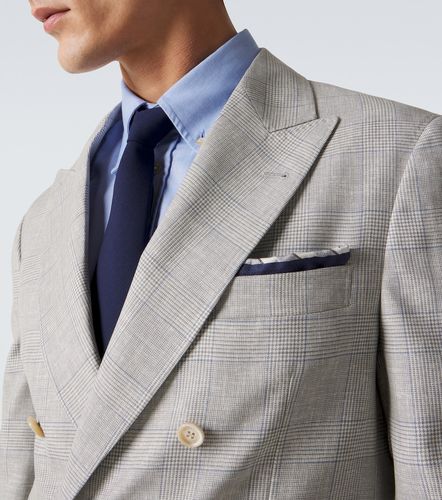 Silk pocket square - Brunello Cucinelli - Modalova