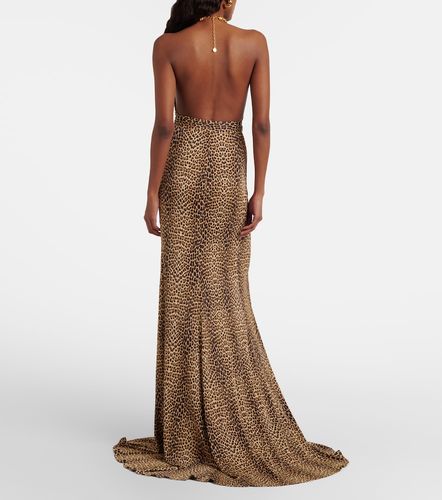 Embellished open-back gown - Roberto Cavalli - Modalova