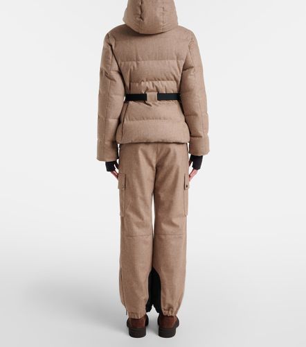 Virgin wool flannel cargo pants - Brunello Cucinelli - Modalova