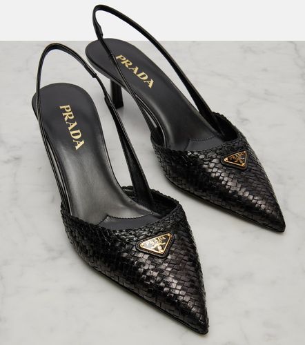 Prada Woven leather slingback pumps - Prada - Modalova