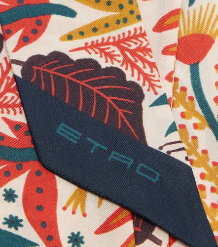 Bufanda de sarga de seda estampada - Etro - Modalova