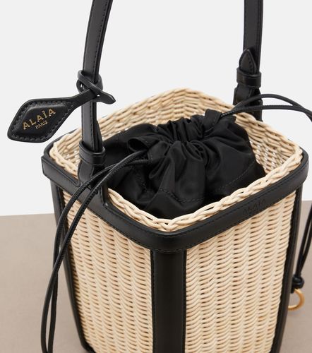 Alaïa Bolso saco Small de mimbre con piel - Alaia - Modalova