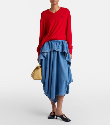 Loewe Asymmetrical denim midi skirt - Loewe - Modalova