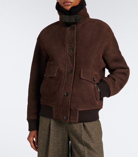 Shearling-trimmed suede jacket - Yves Salomon - Modalova
