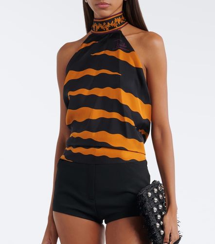 Pucci Top Fiamme de sarga de seda - Pucci - Modalova
