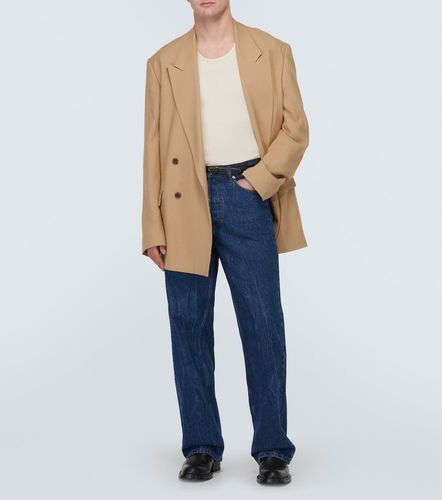 Jeans a gamba larga effetto marmo - Dries Van Noten - Modalova