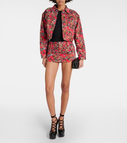 Printed cropped denim jacket - Vivienne Westwood - Modalova