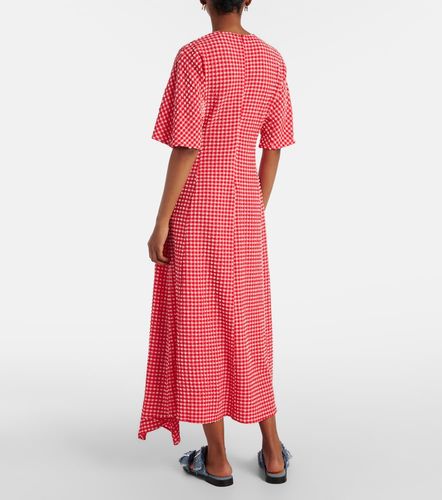 Ganni Vestido midi de sirsaca - Ganni - Modalova