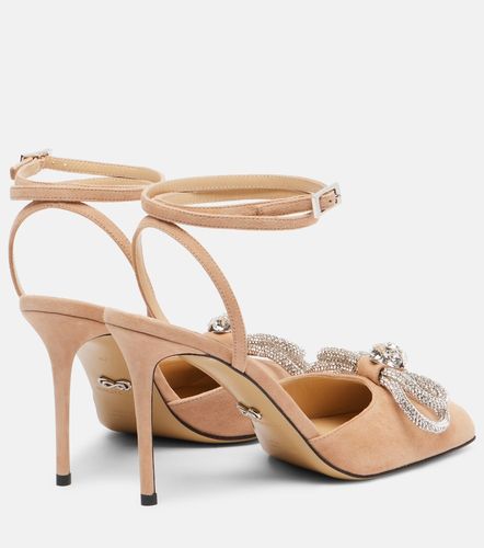 Pumps Double Bow 95 in suede - Mach & Mach - Modalova
