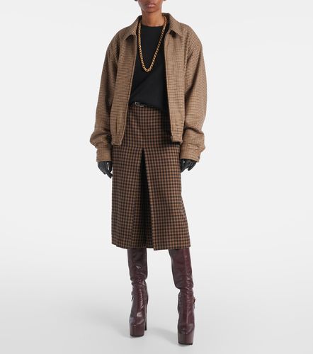 Gingham mid-rise wool culottes - Saint Laurent - Modalova