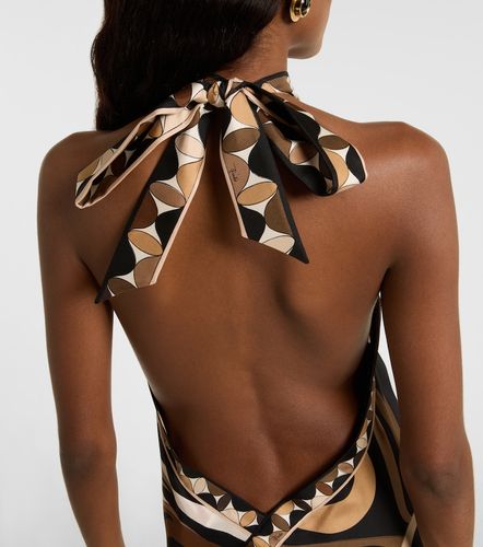 Vestido midi Marmo de satén de seda - Pucci - Modalova