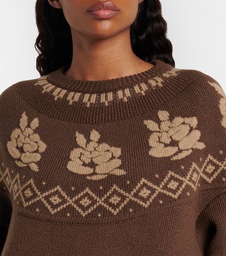 Pullover in jacquard di lana - Magda Butrym - Modalova