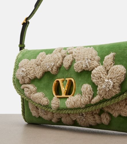 Borsa a spalla DeVain in velluto - Valentino Garavani - Modalova