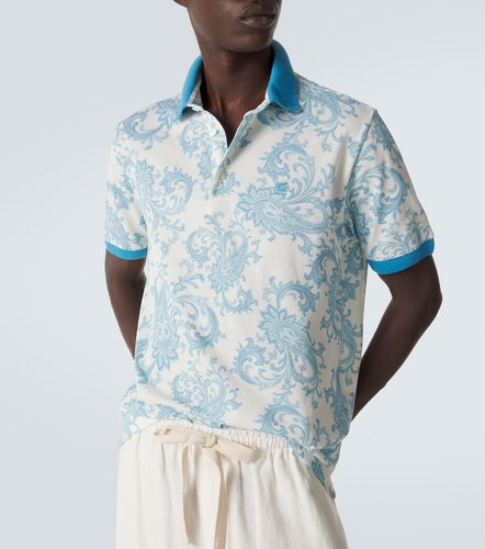 Polo de piqué de algodón con paisley - Etro - Modalova