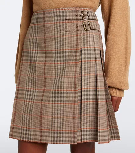 Check wool miniskirt - Burberry - Modalova