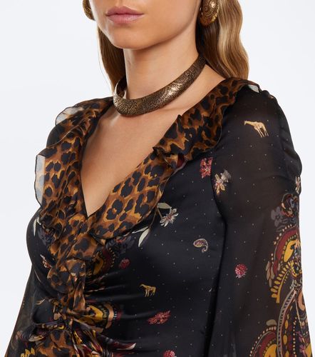 Etro Printed ruched silk maxi dress - Etro - Modalova
