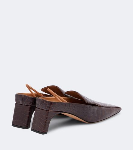 Tilda croc-effect leather slingback pumps - Calvin Klein Collection - Modalova