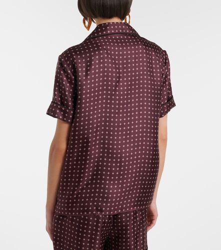 Camisa de seda estampada - Saint Laurent - Modalova
