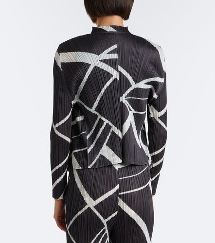 Cárdigan Fold Line estampado plisado - Pleats Please Issey Miyake - Modalova