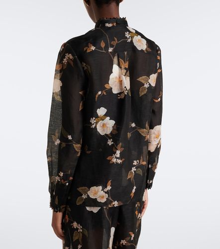 Camicia Ascent in lino e seta con fiocco - Zimmermann - Modalova