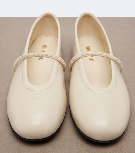 Miu Miu Leather ballet flats - Miu Miu - Modalova