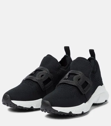 Tod's Leather-trimmed knit sneakers - Tod's - Modalova