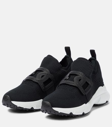 Sneakers Kate aus Strick mit Leder - Tod's - Modalova