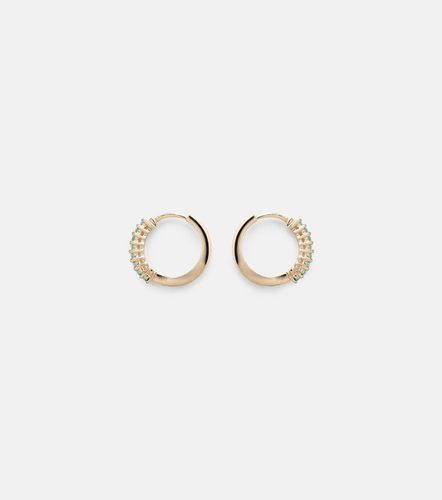 Pendientes de oro de 14 ct con esmeraldas - Mateo - Modalova