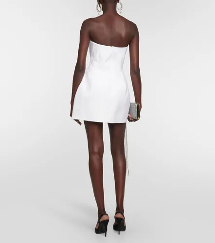 Floral-applique wool bustier dress - Magda Butrym - Modalova
